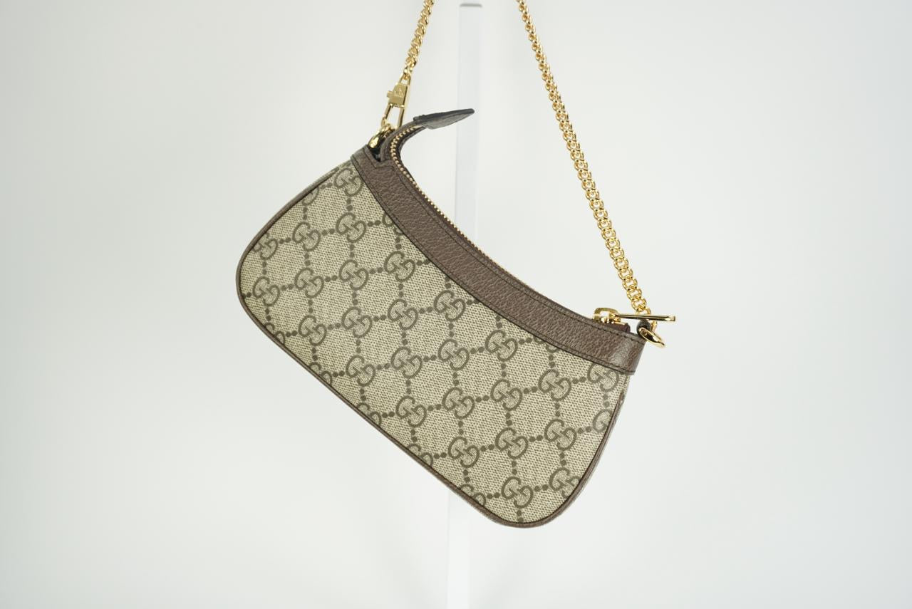 GUCCI small Ophidia GG-Supreme chain shoulder bag
