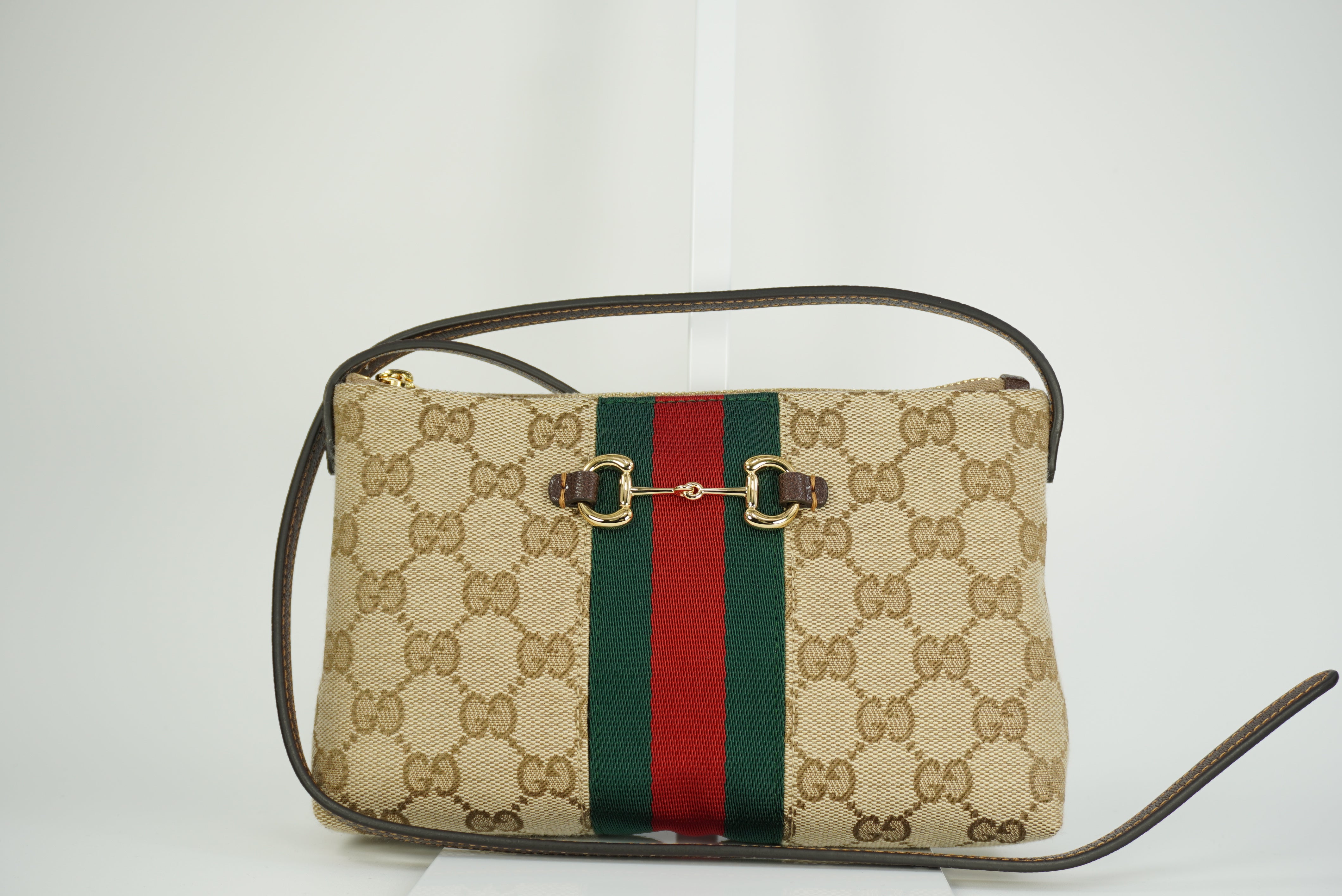 GUCCI GG Horsebite Web mini bag