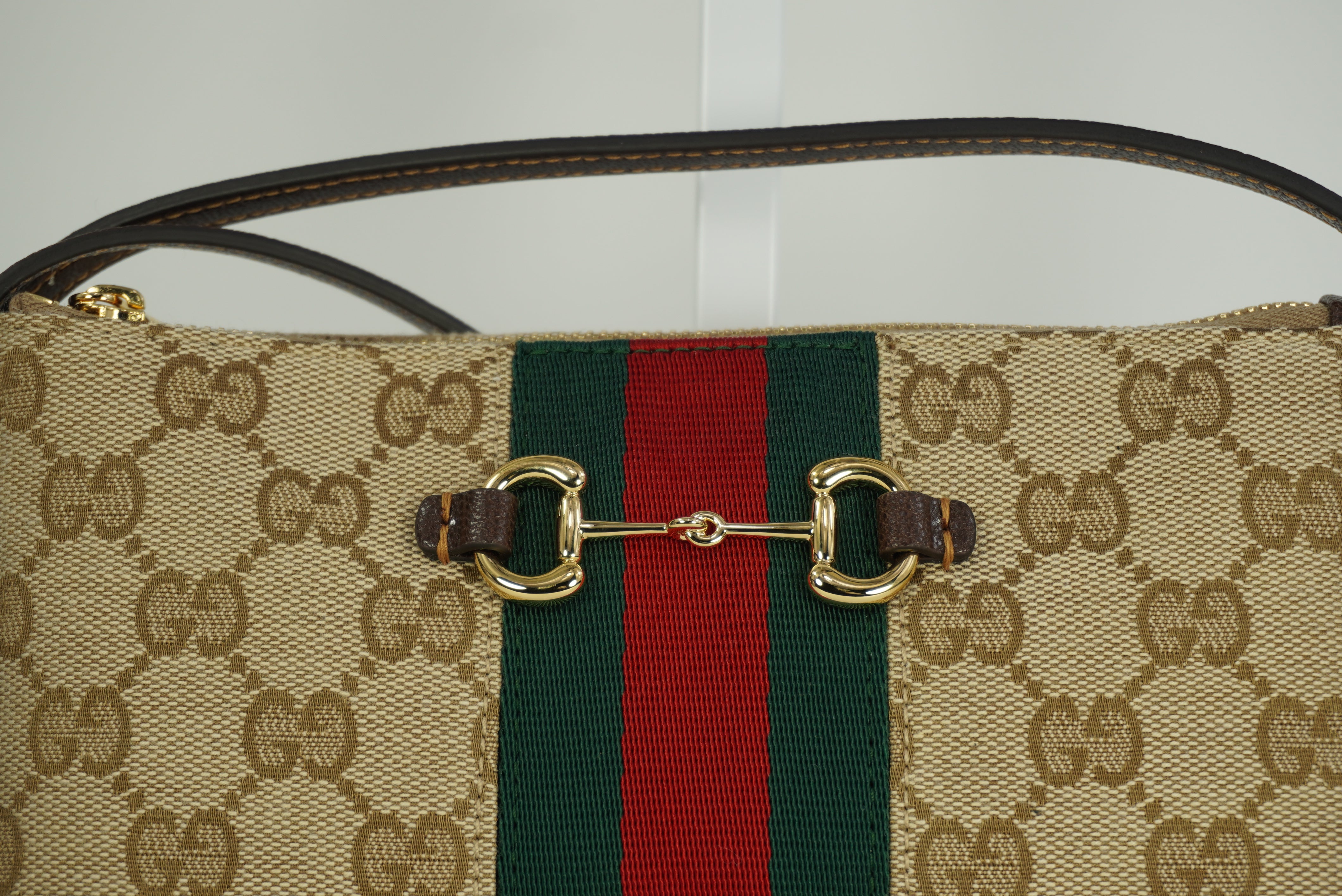 GUCCI GG Horsebite Web mini bag