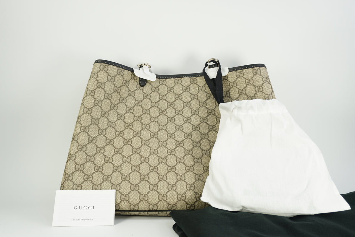 GUCCI GG Emblem large tote bag shopper New Season