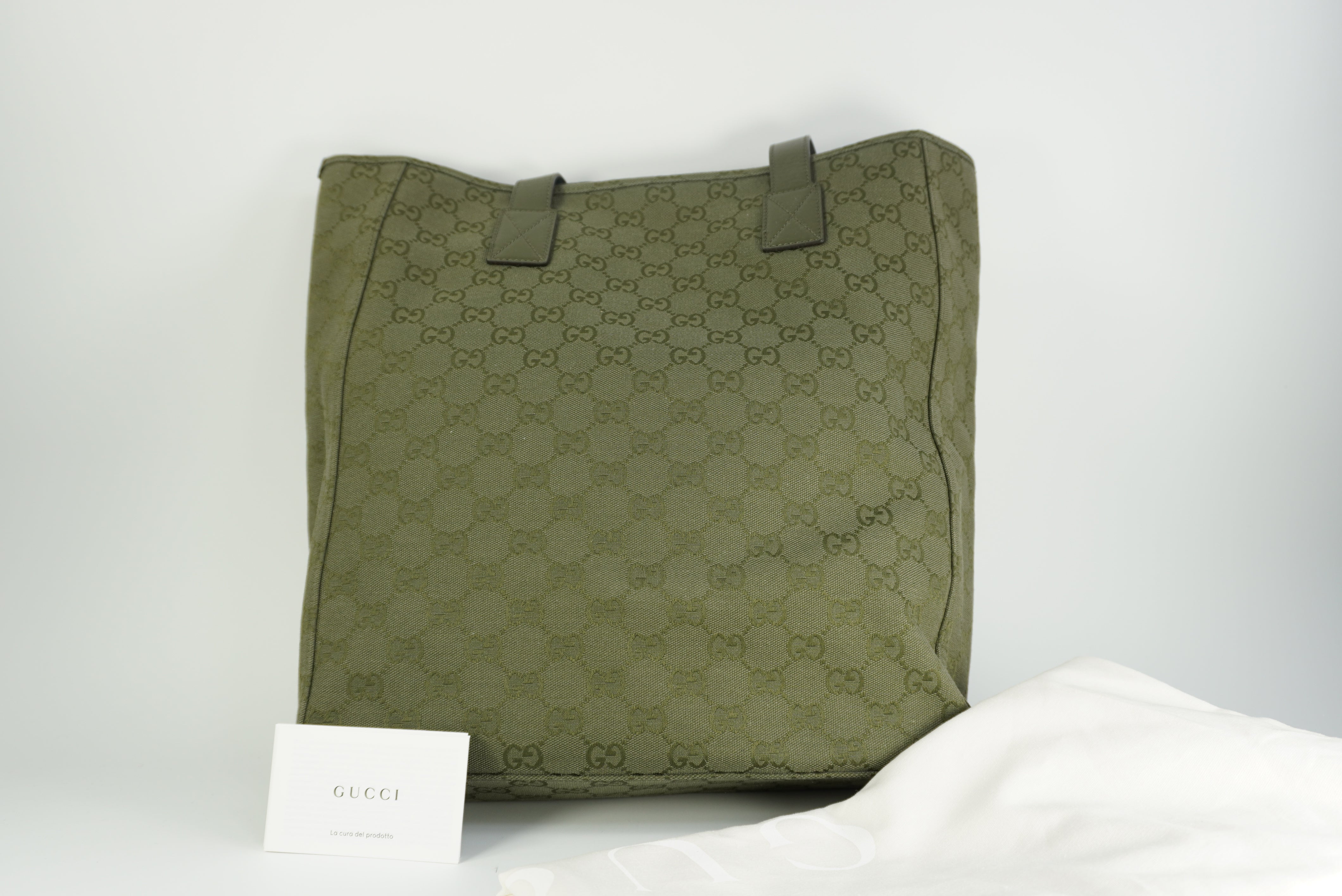 GUCCI Green Shopper-Type tote bag