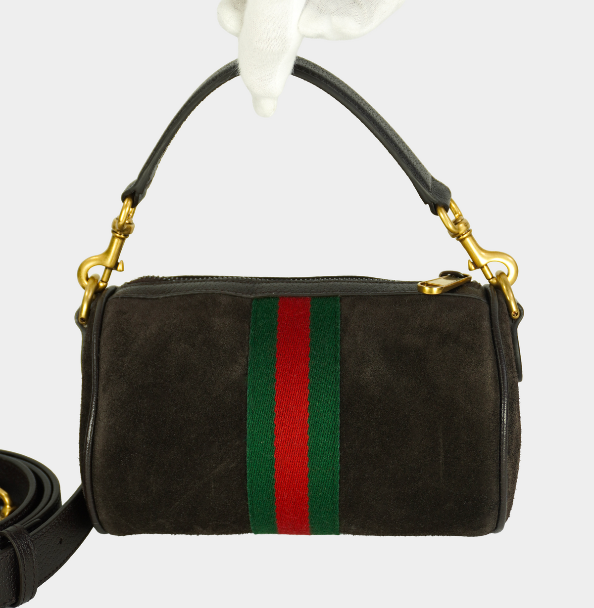 GUCCI GG Ophidia Suede shoulder bag New