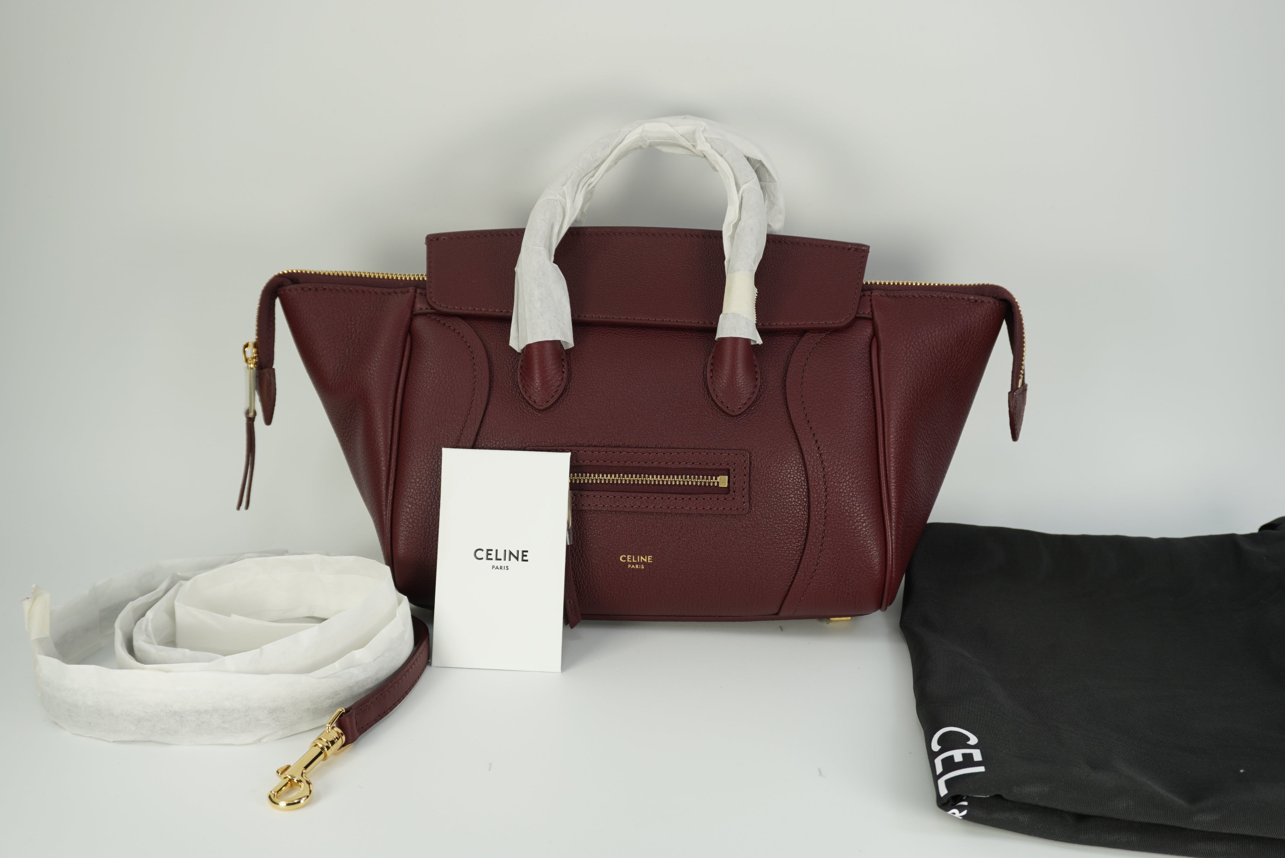 CELINE little Luggage in Grained calfskin