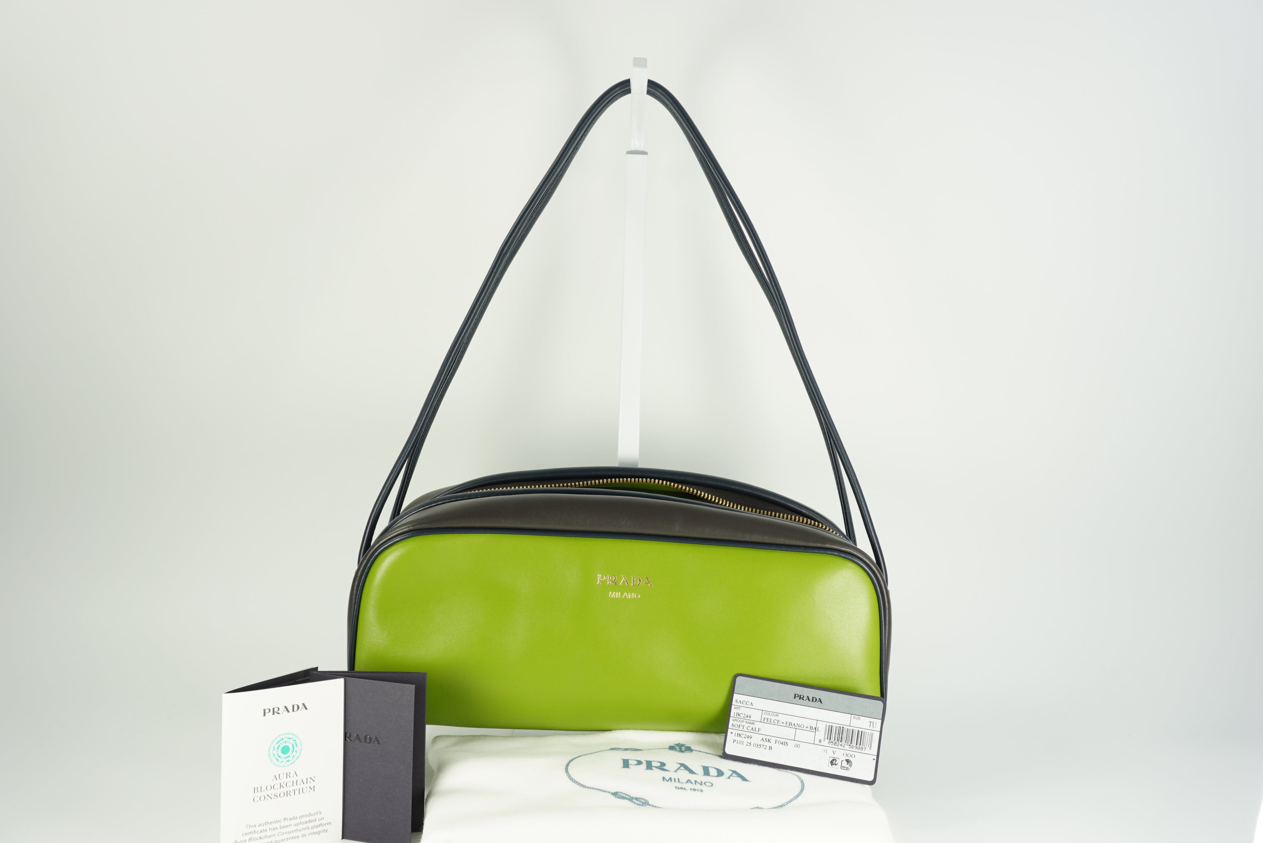 PRADA Swing smooth leather shoulder bag