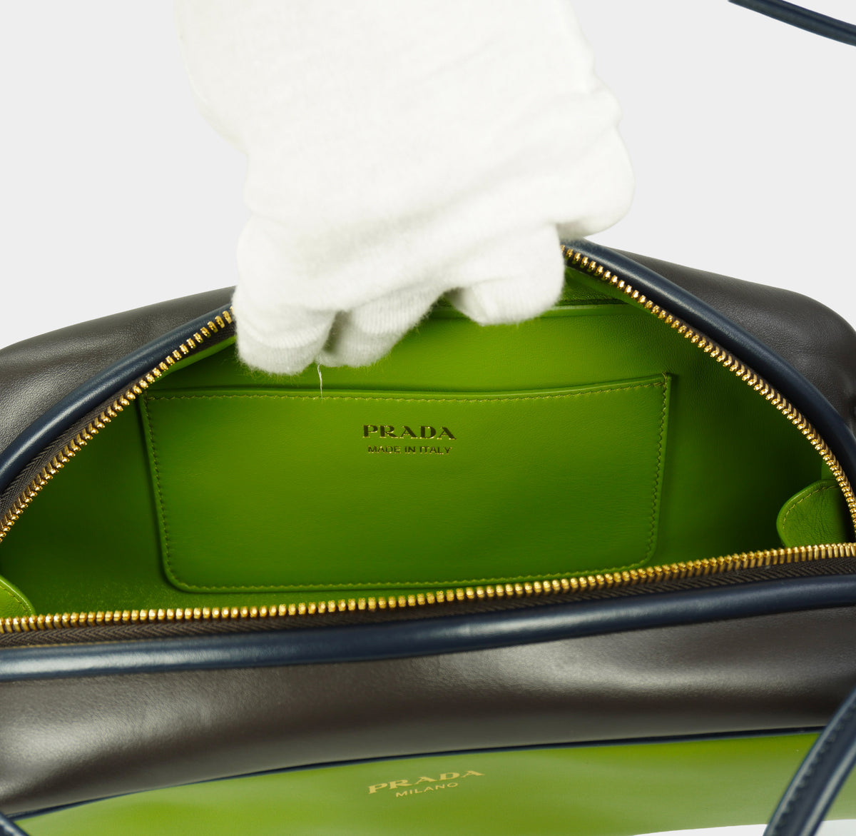 PRADA Swing smooth leather shoulder bag