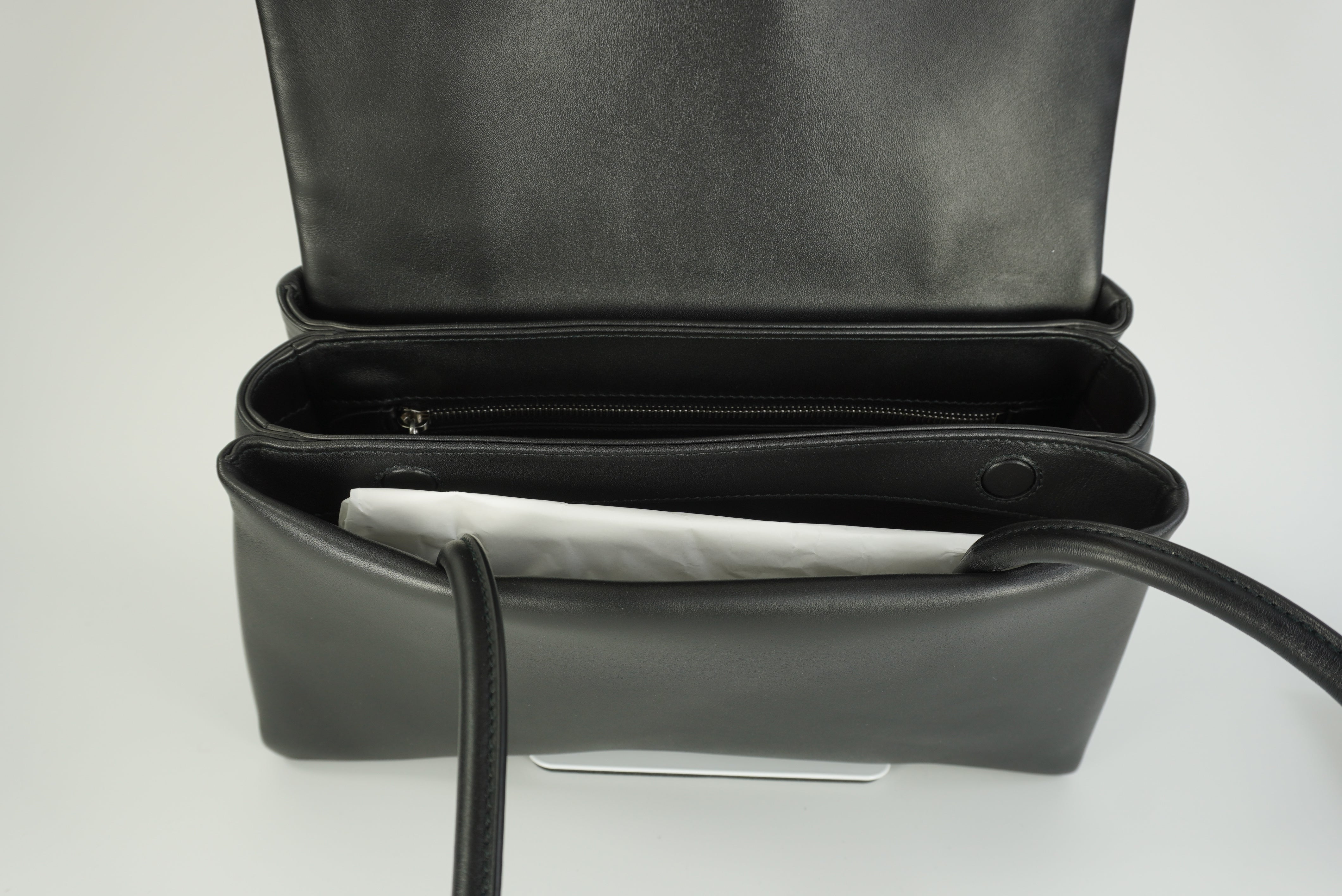 Prada Passage medium leather bag with Re-Nylon flap