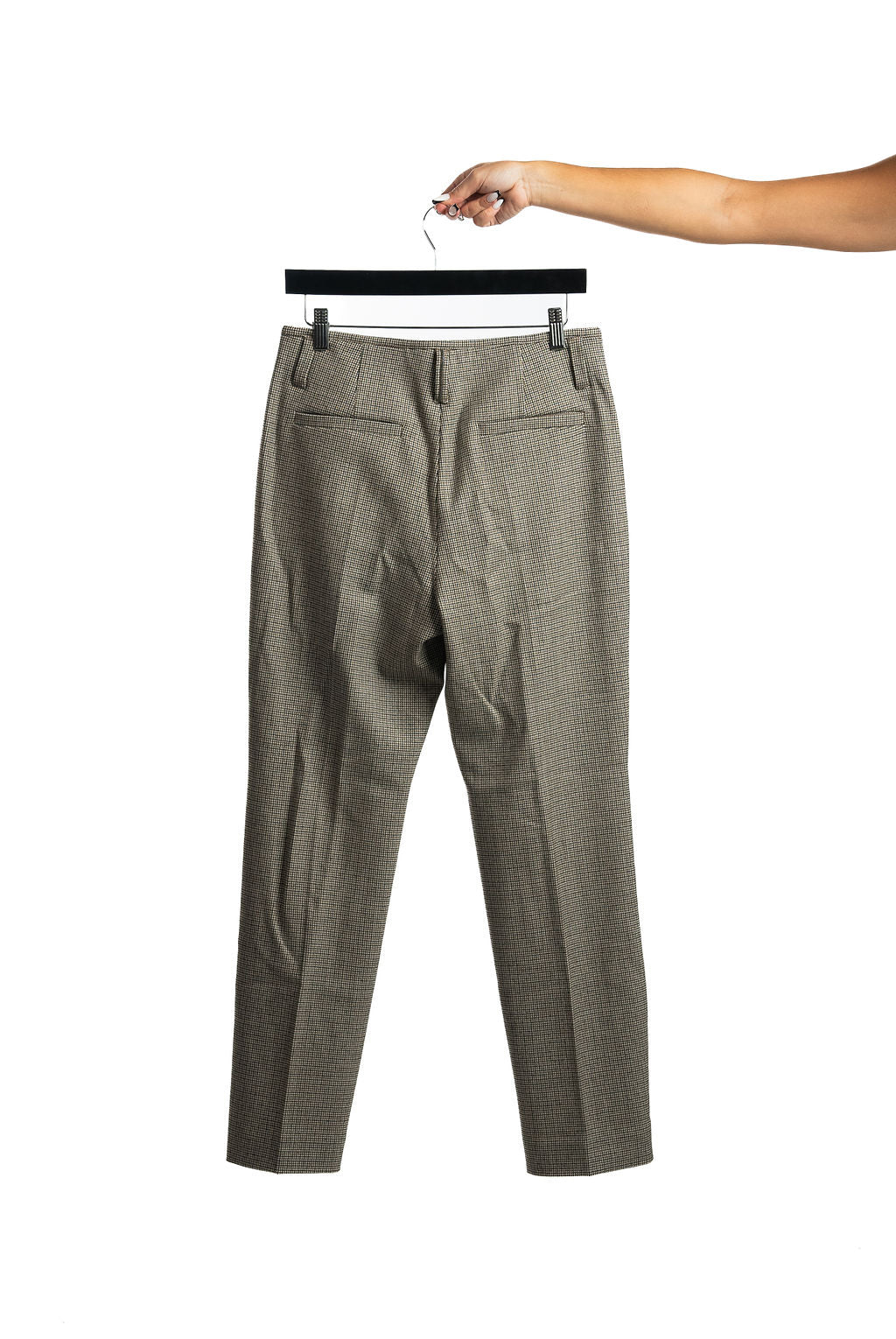 BRUNELLO CUCINELLI MUJER Pantalón Cropped Lana Virgen Gris Oscuro