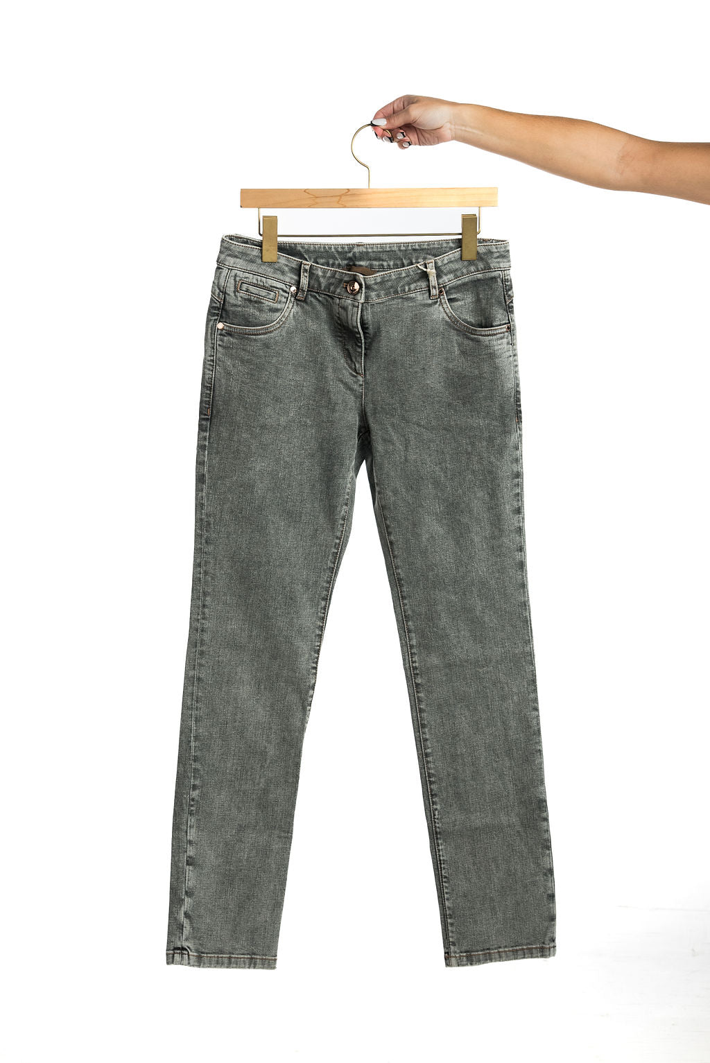 BRUNELLO CUCINELLI MUJER Vaqueros Dnim Gris