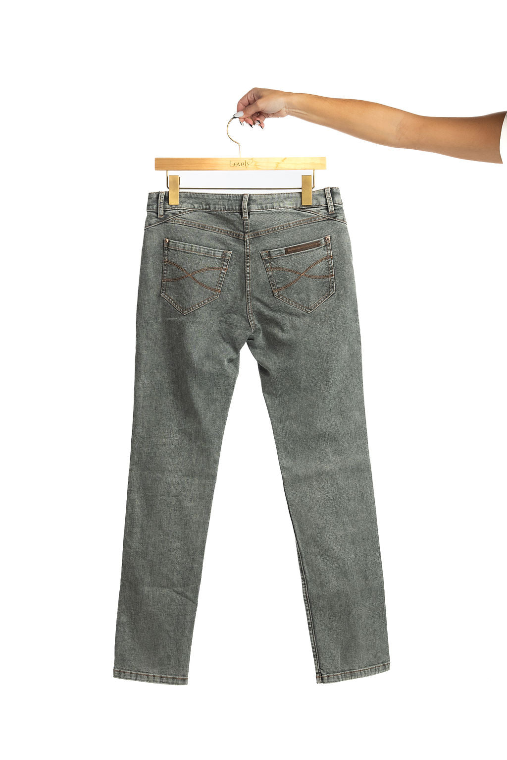 BRUNELLO CUCINELLI MUJER Vaqueros Dnim Gris