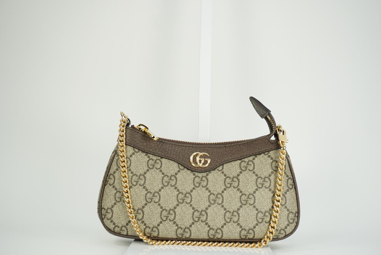 GUCCI small Ophidia GG-Supreme chain shoulder bag