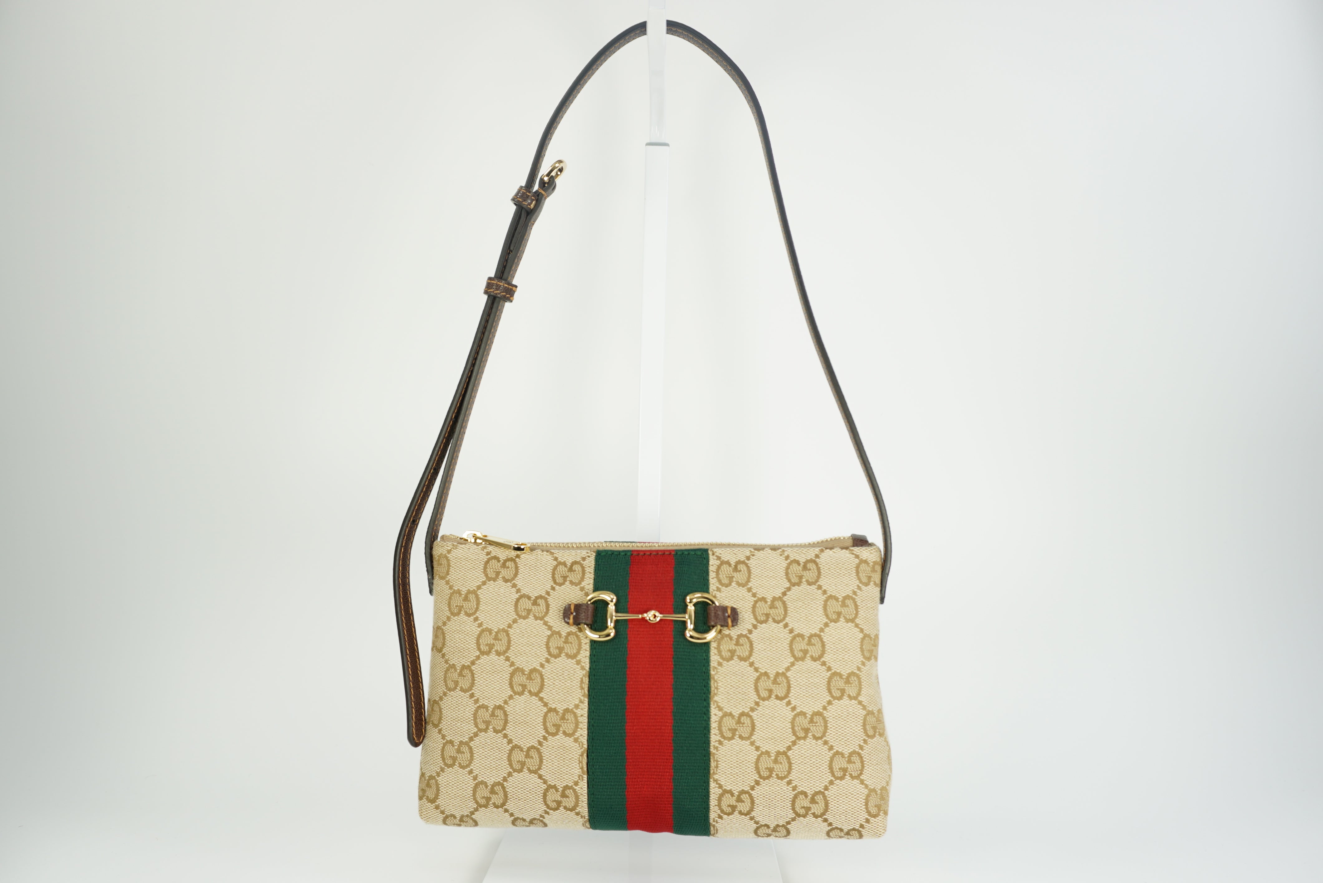 GUCCI GG Horsebite Web mini bag