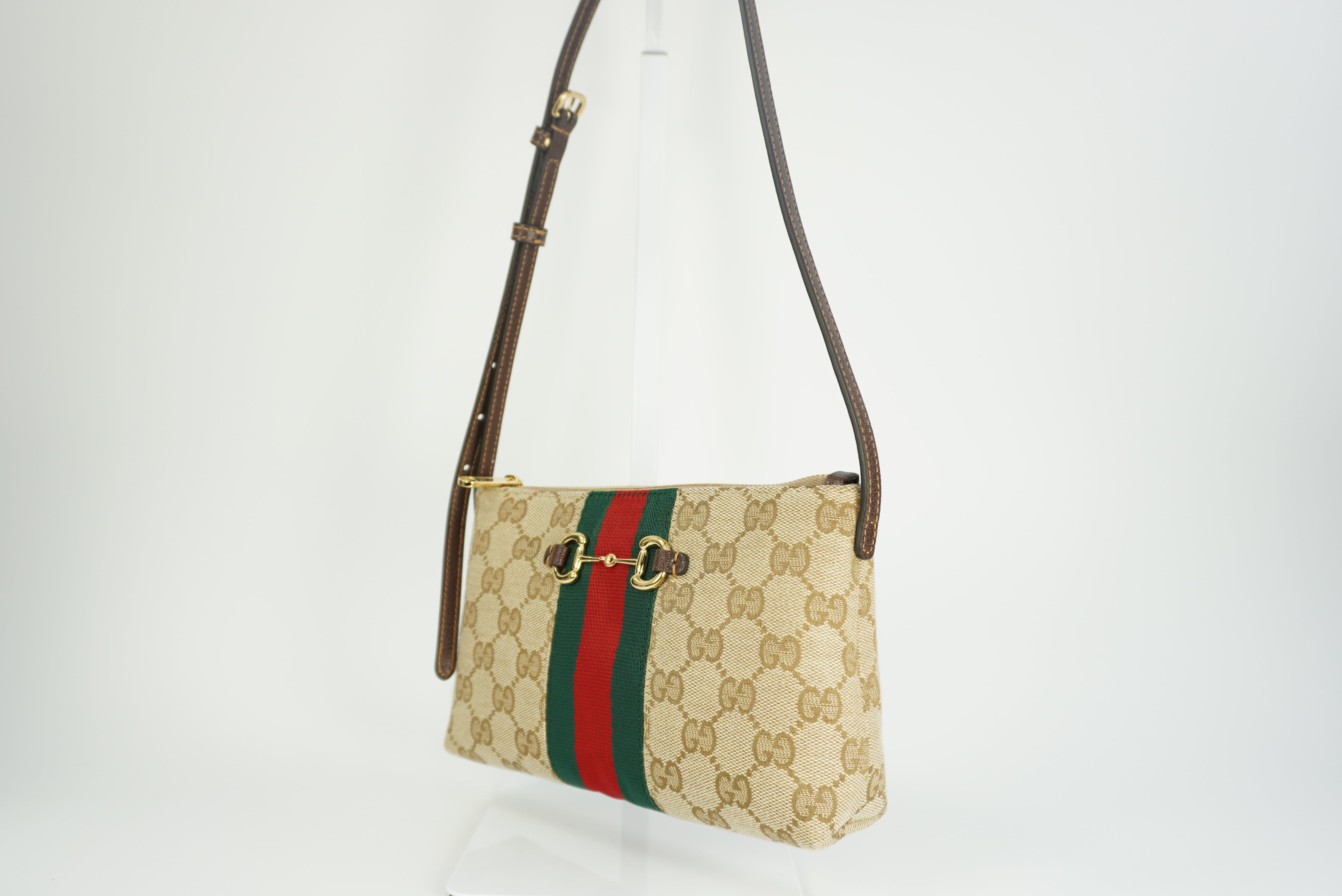 GUCCI GG Horsebite Web mini bag