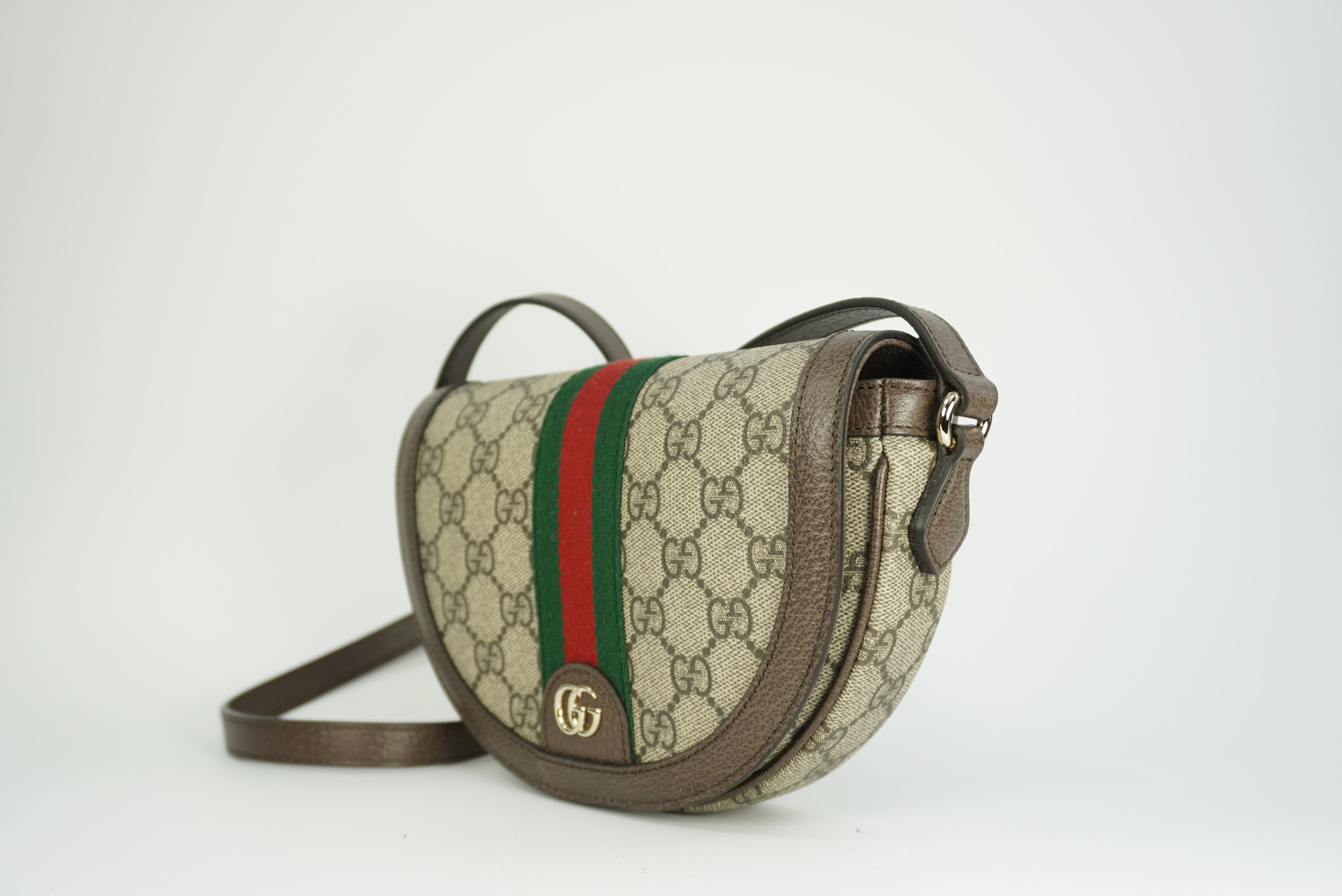 GUCCI GG Ophidia Curved Flap shoulder bag monogram texture New Season