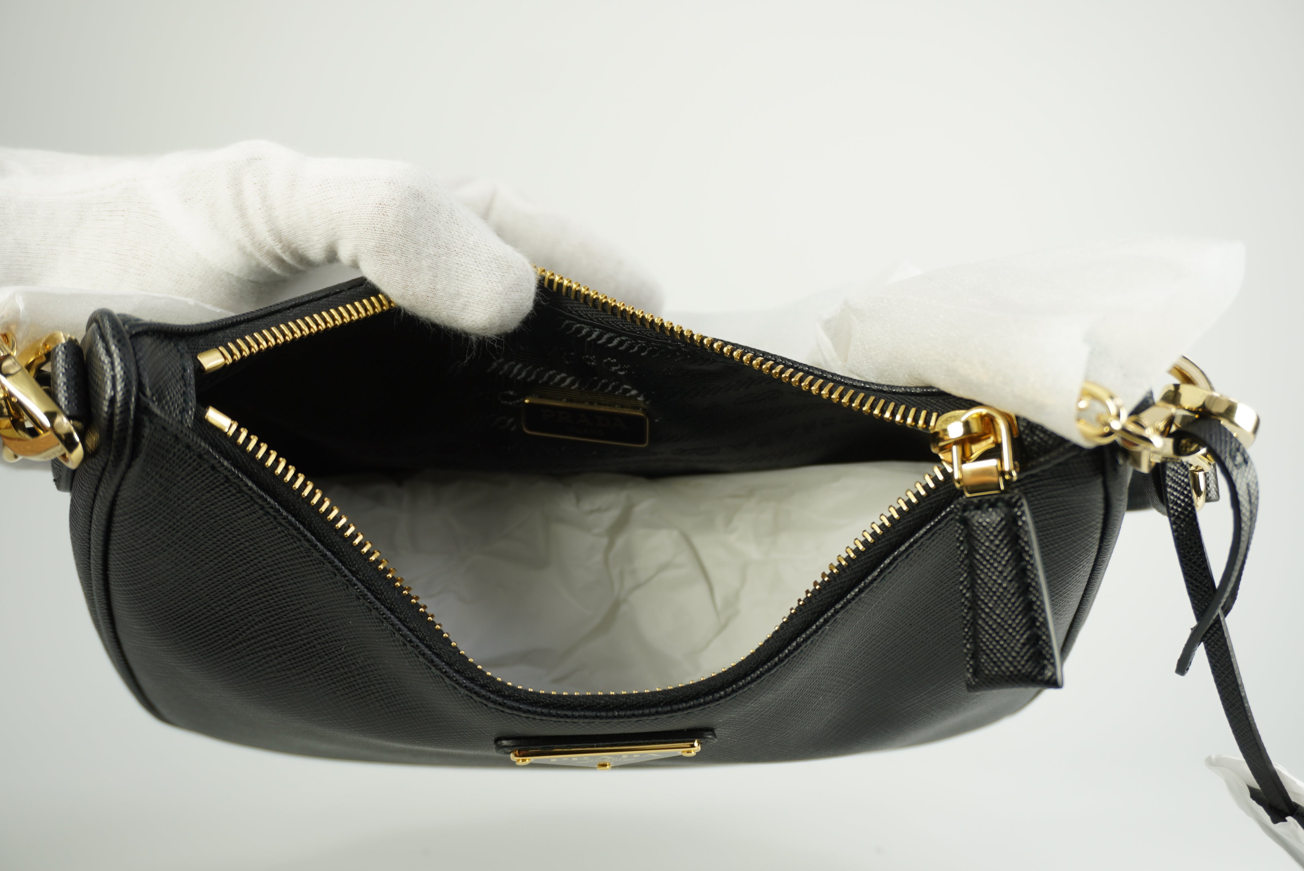 Prada Re-Edition mini Saffiano LUX leather bag