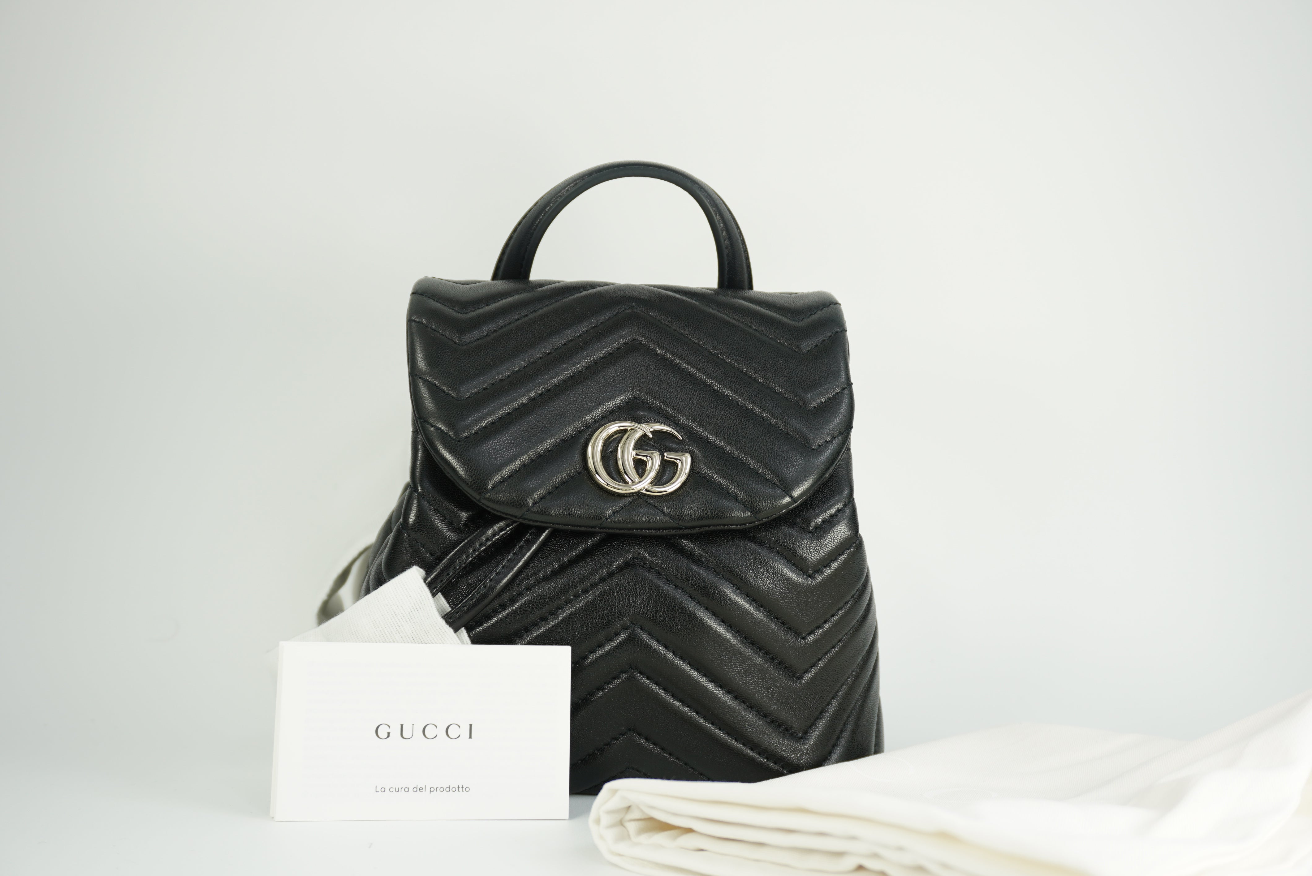 GUCCI mini GG Marmont quilted backpack