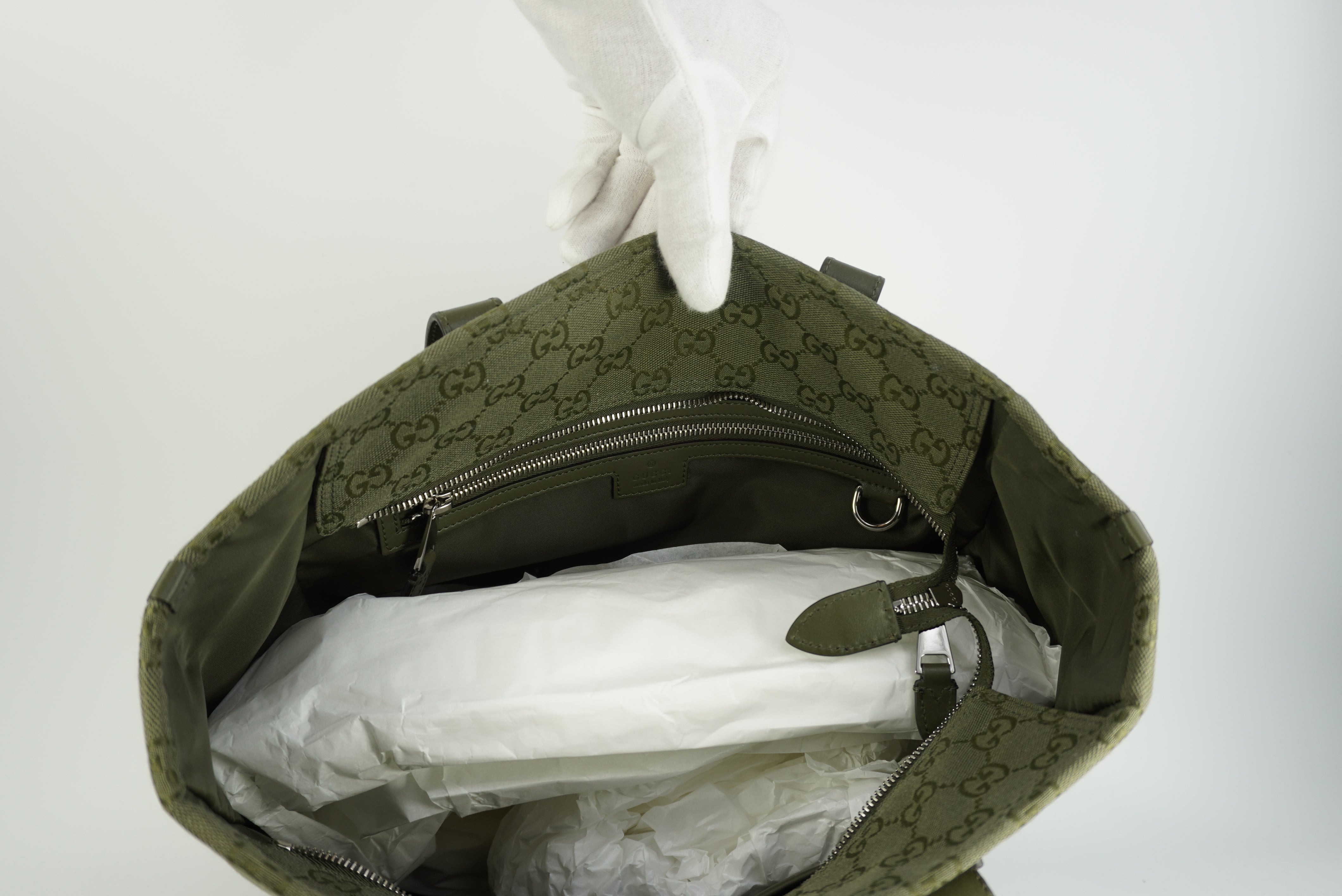GUCCI Green Shopper-Type tote bag