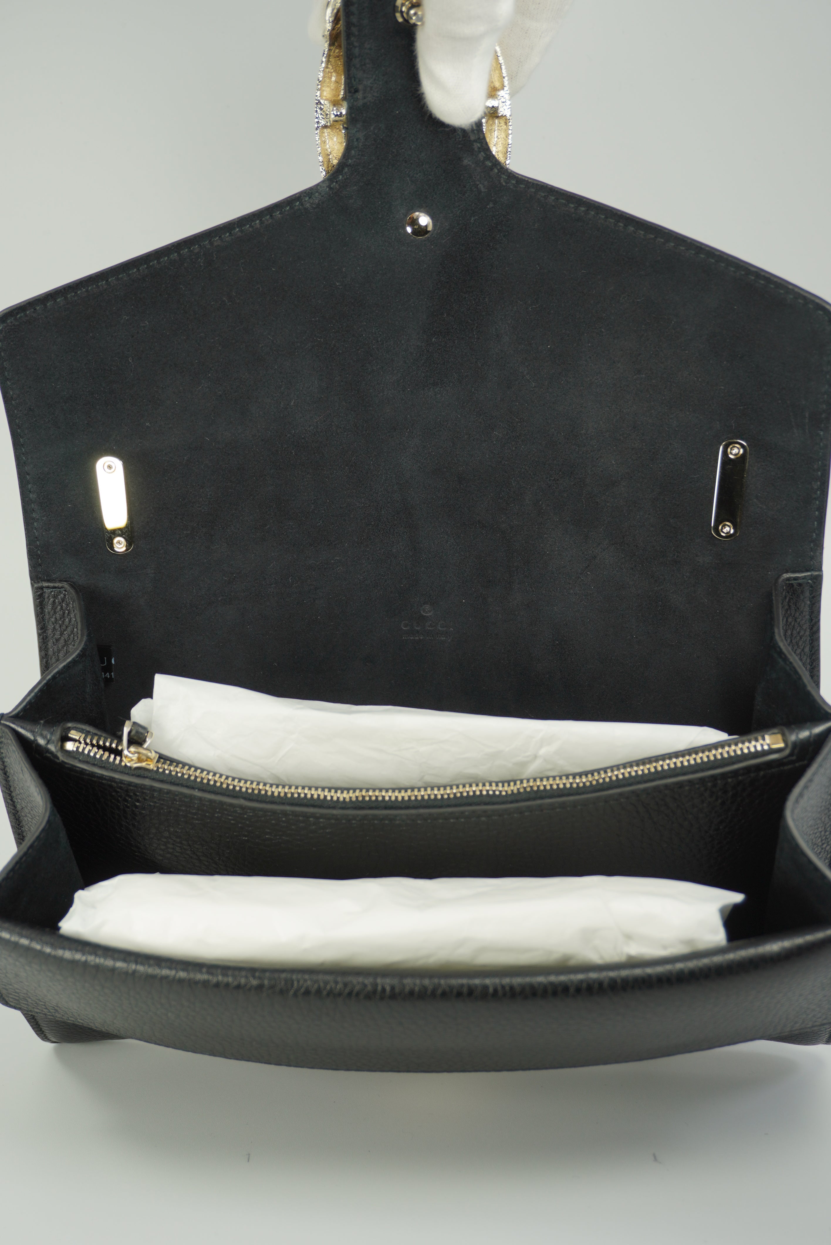GUCCI BLACK SHOULDER BAG DIONYSUS MEDIUM