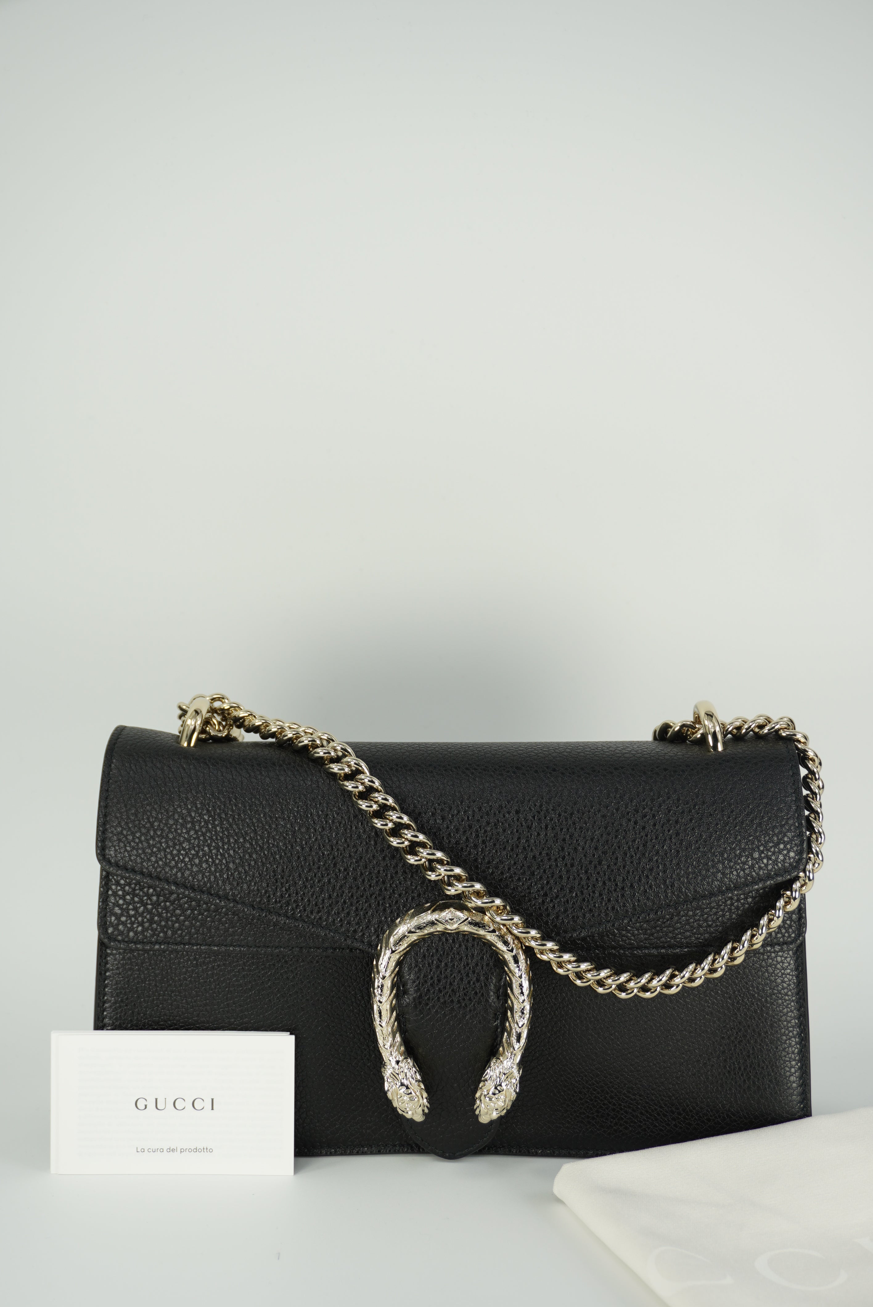 GUCCI BLACK SHOULDER BAG DIONYSUS MEDIUM