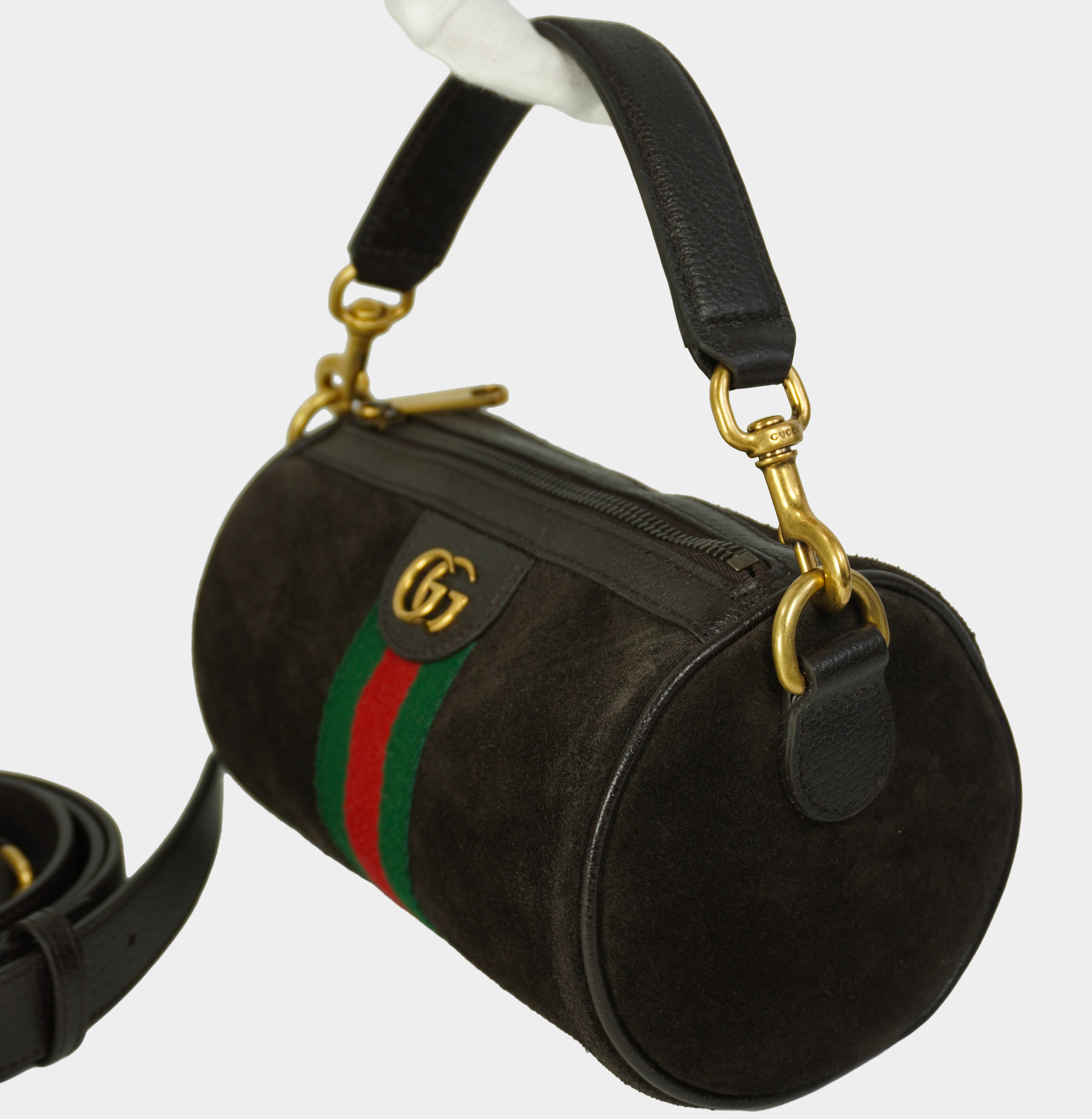GUCCI GG Ophidia Suede shoulder bag New