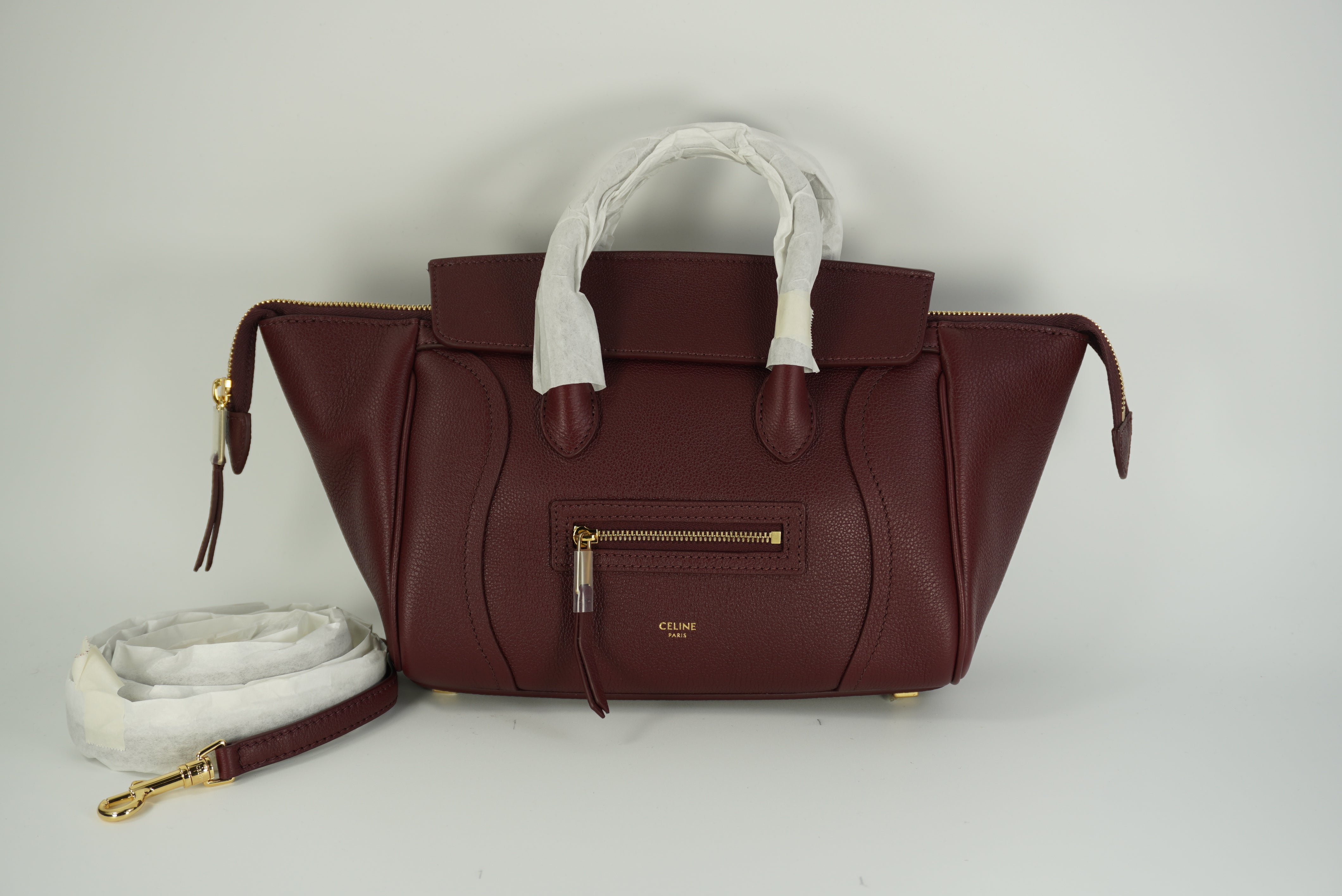CELINE little Luggage in Grained calfskin