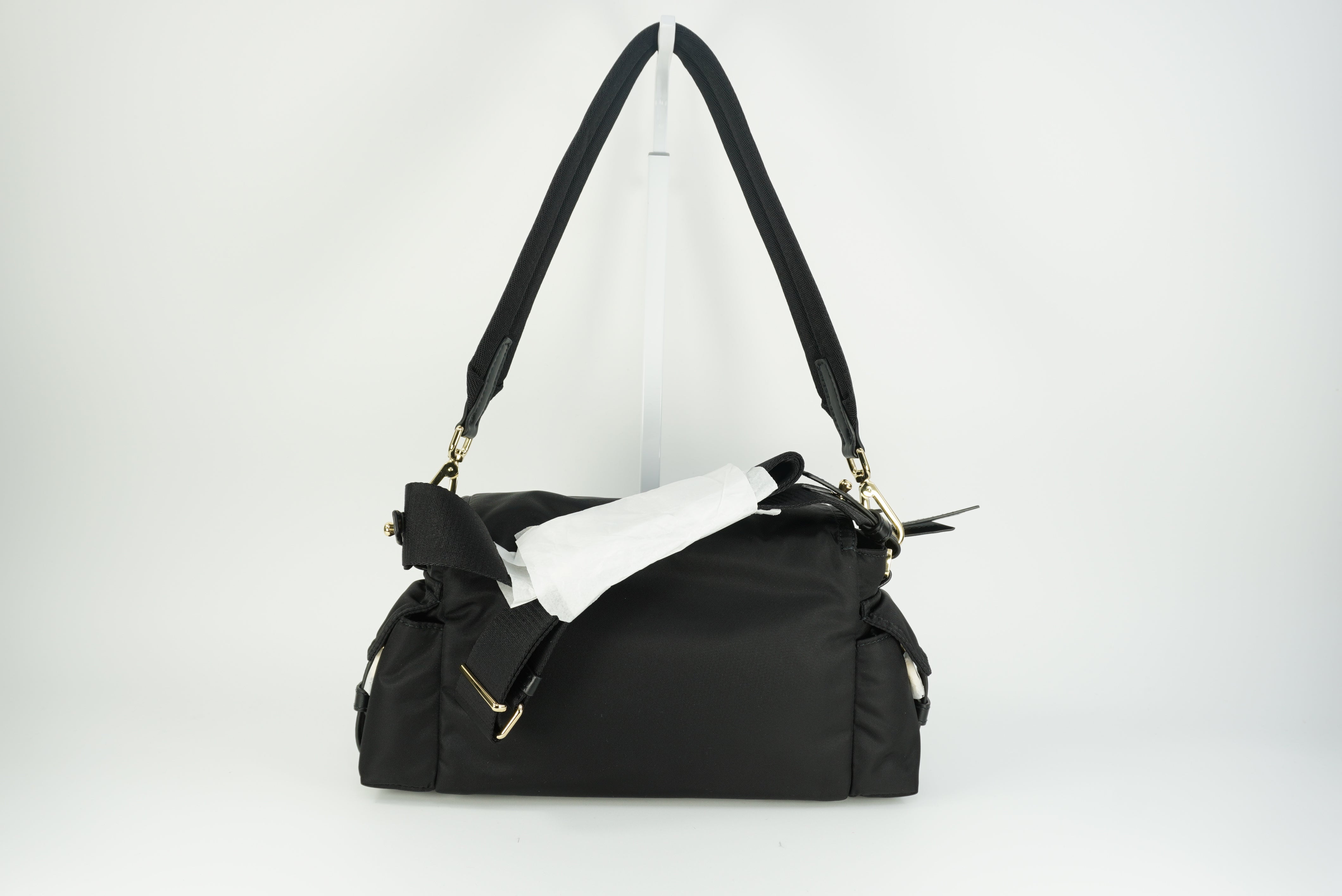 PRADA Explore medium Re-Nylon shoulder bag with flap