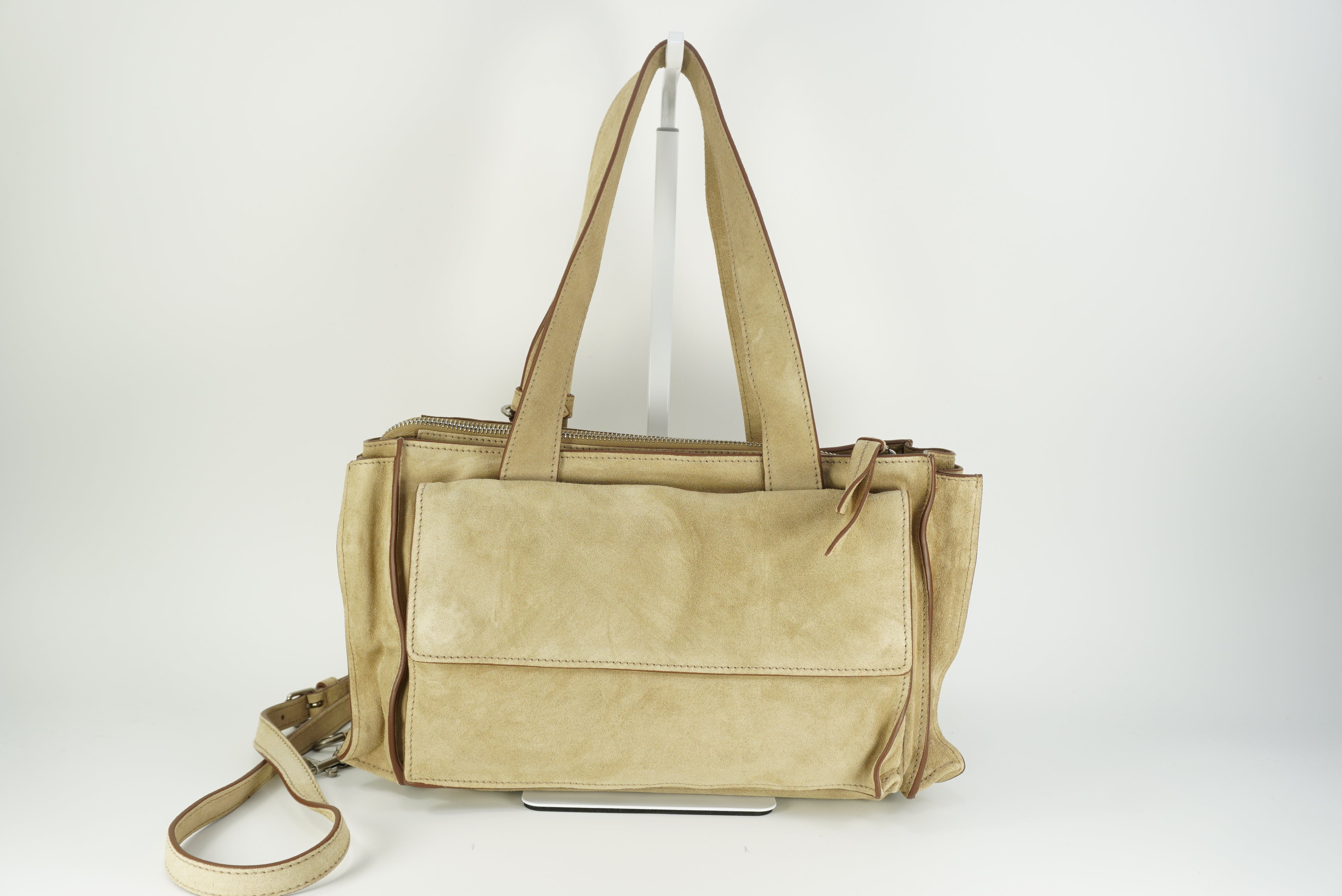 Miu Miu Utilitaire suede shoulder bag