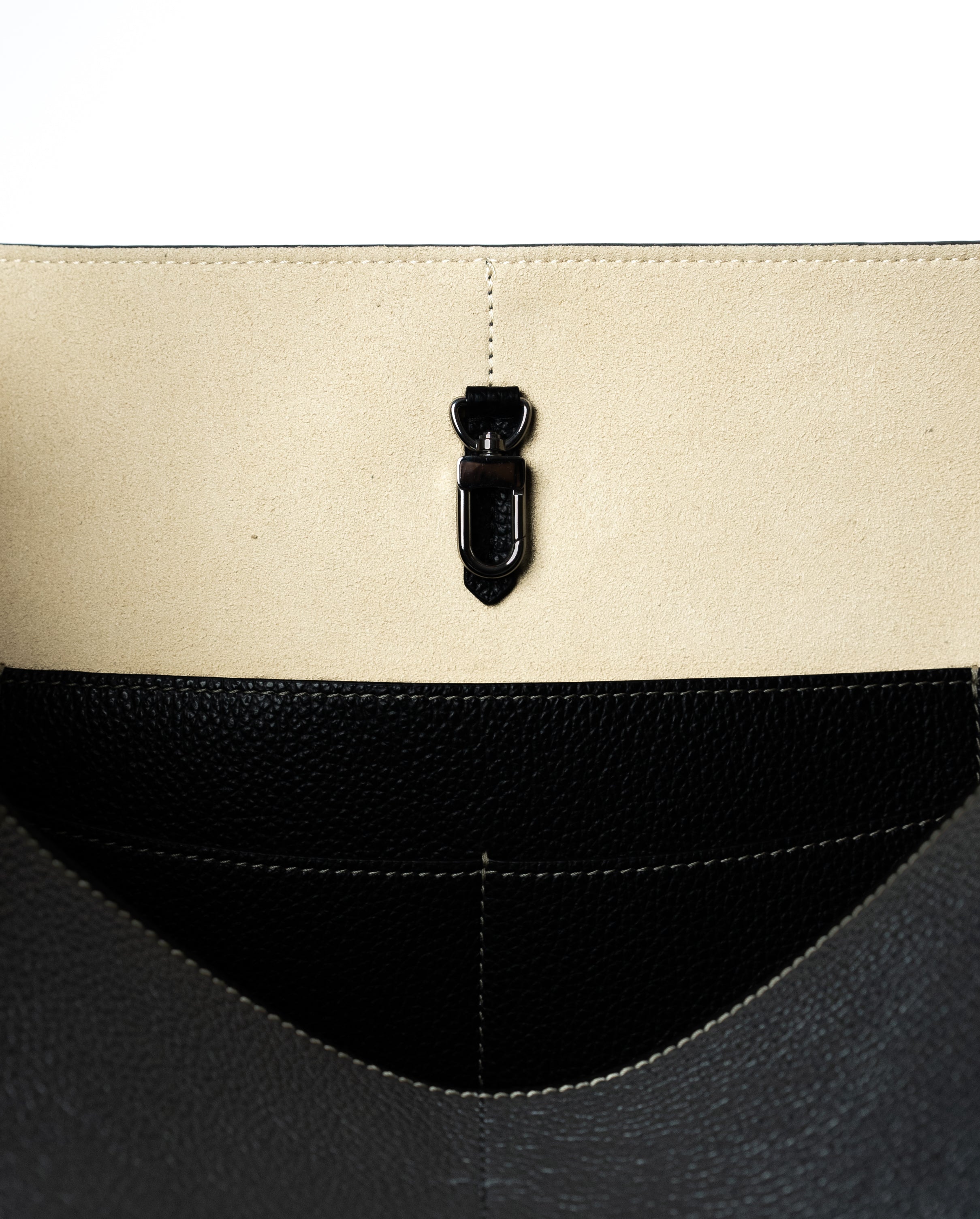 TOTEME Tote Bag Belted Black Grain